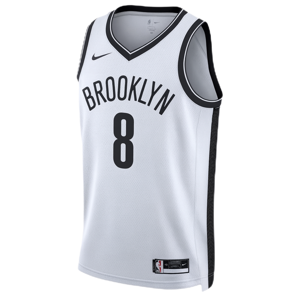 Brooklyn Nets White Association Jersey Egor Dёmin #8