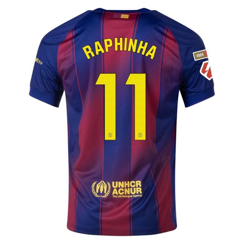 FC Barcelona 2025/26 Home Jersey Raphinha #11 - Blue/Red back