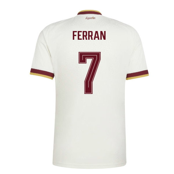 Spain 2026 Away Jersey Ferran Torres #7 - 2 Stars