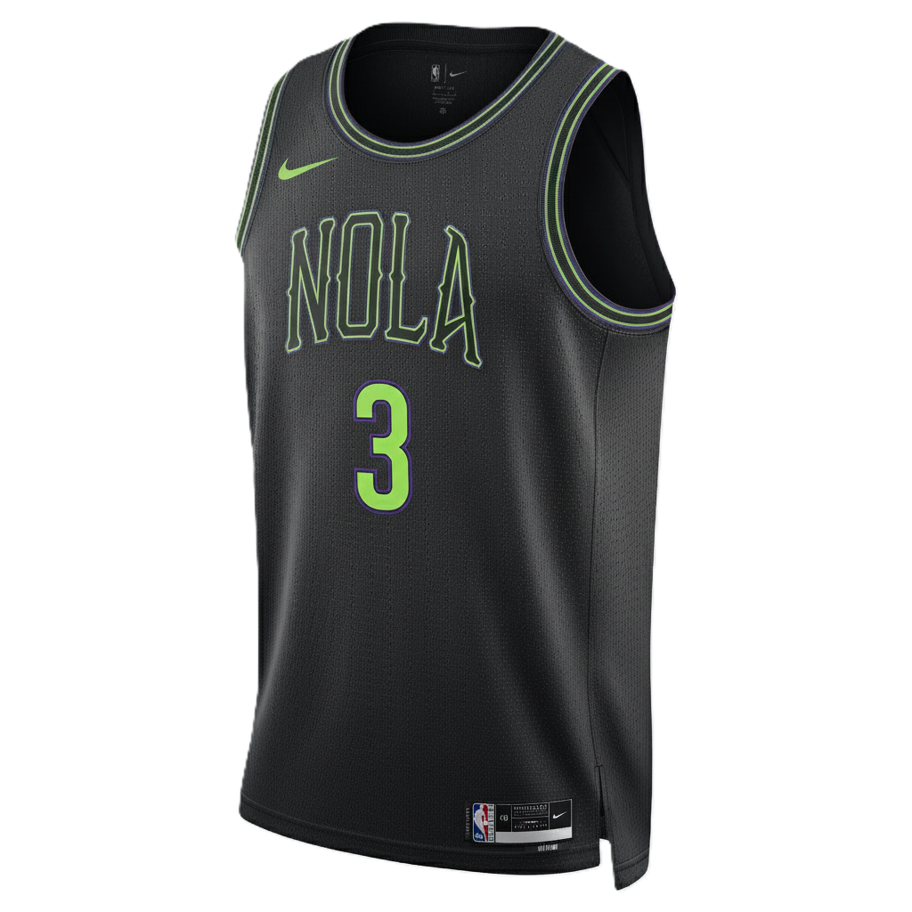 New Orleans Pelicans Black 2025-2026 City Edition Jersey Jordan Poole #3