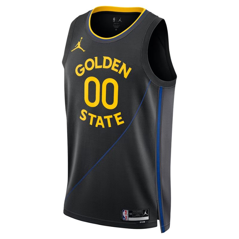 Golden State Warriors Black Statement Edition Jersey Custom front