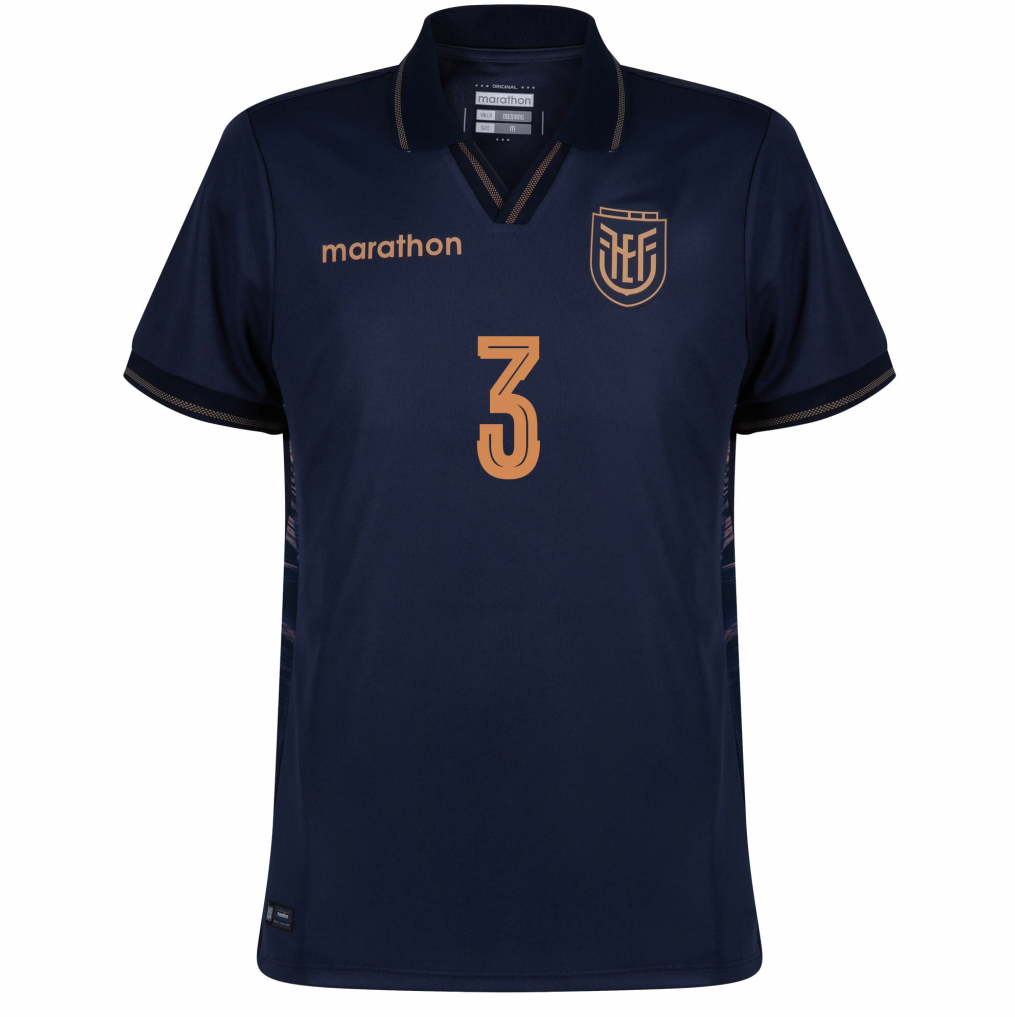 Ecuador 2026 Away Jersey Piero Hincapié #3