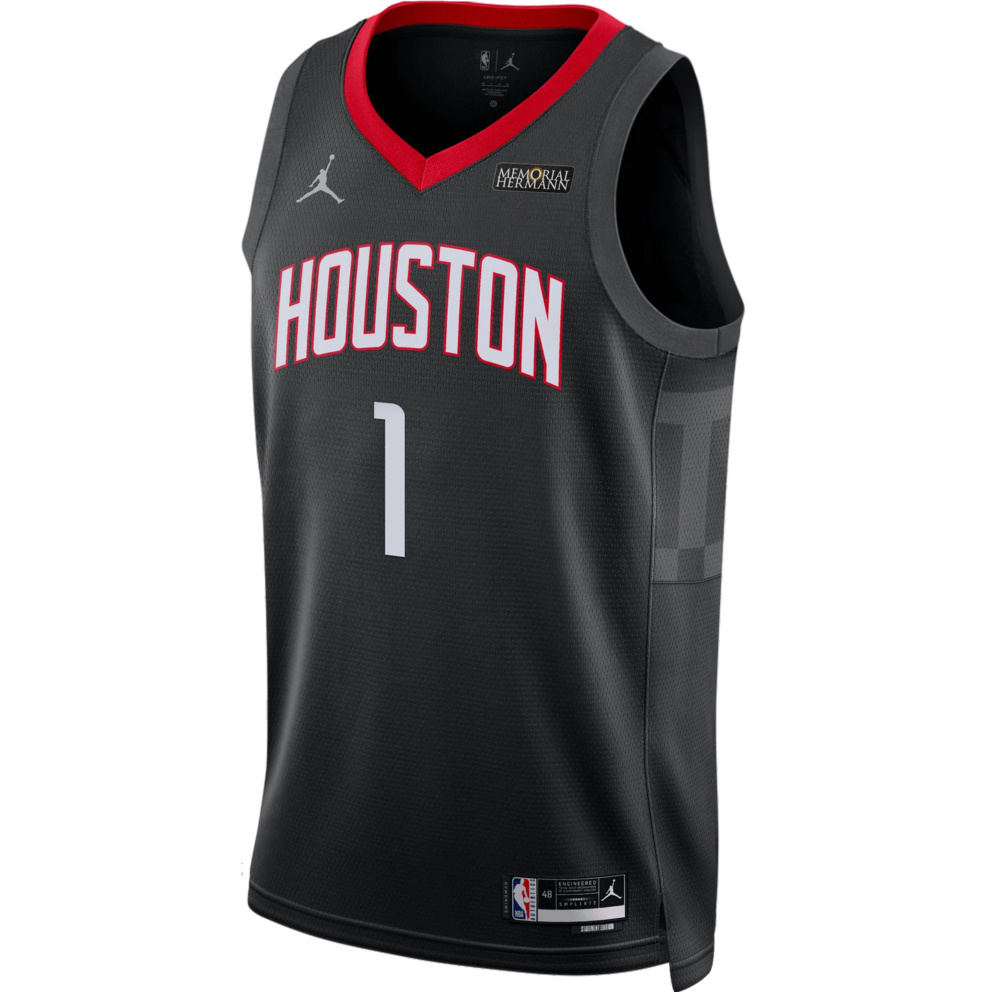 Houston Rockets Black Statement Jersey Amen Thompson #1