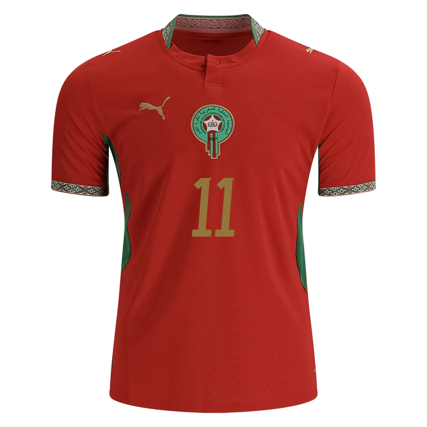 Morocco 2026 Home Jersey Ismael Saibari #11