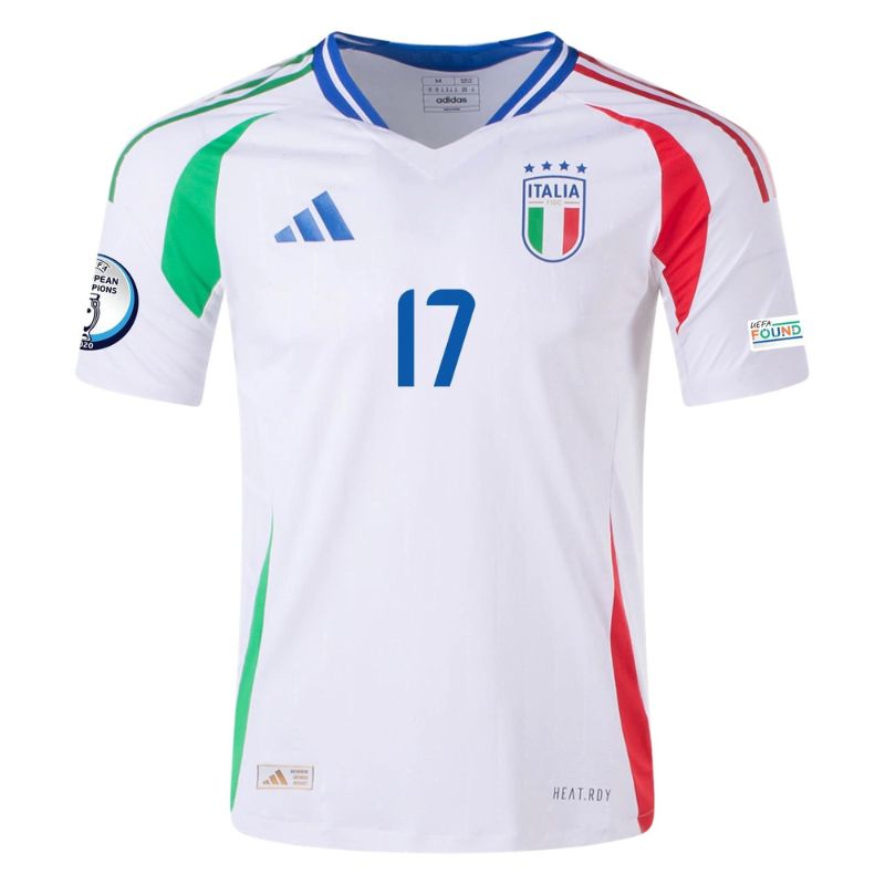 Italy 2024 Away Jersey Immobile #17 front