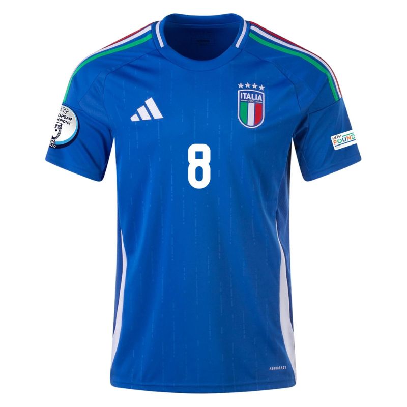Italy 2024 Home Jersey Jorginho #8 front