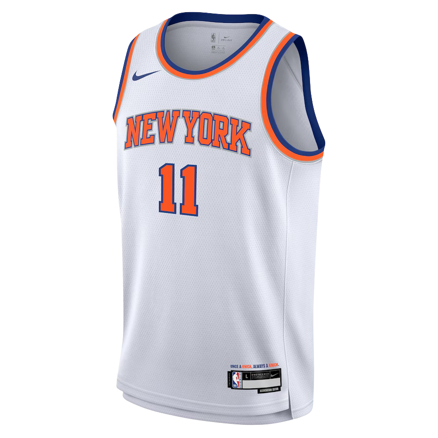 New York Knicks White Association Jersey Jalen Brunson #11