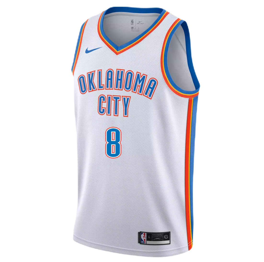 Oklahoma City Thunder White Association Jersey Jalen Williams #8