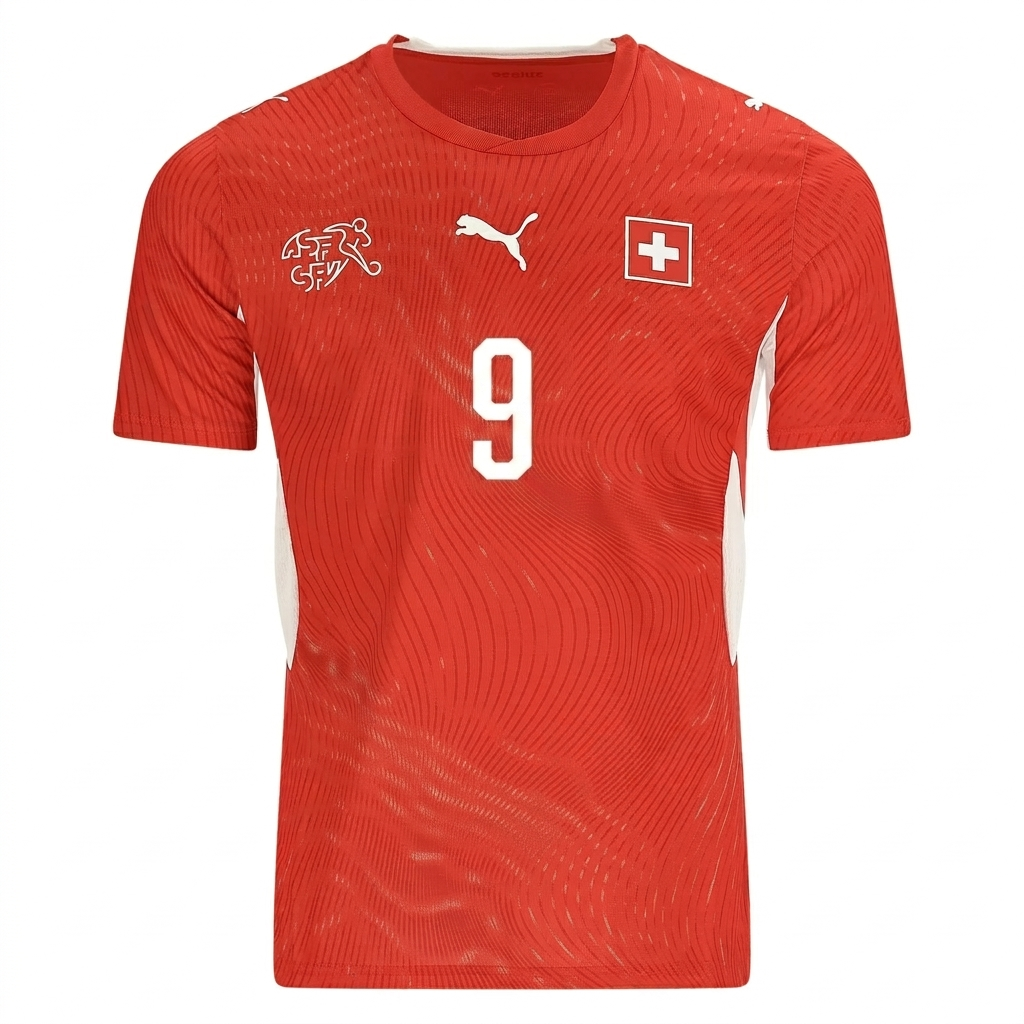 Switzerland 2026 Home Jersey Johan Manzambi #9
