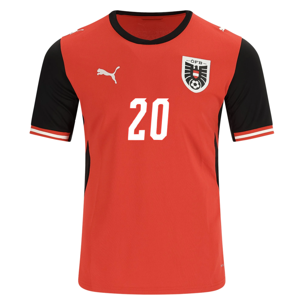 Austria 2026 Home Jersey Konrad Laimer #20