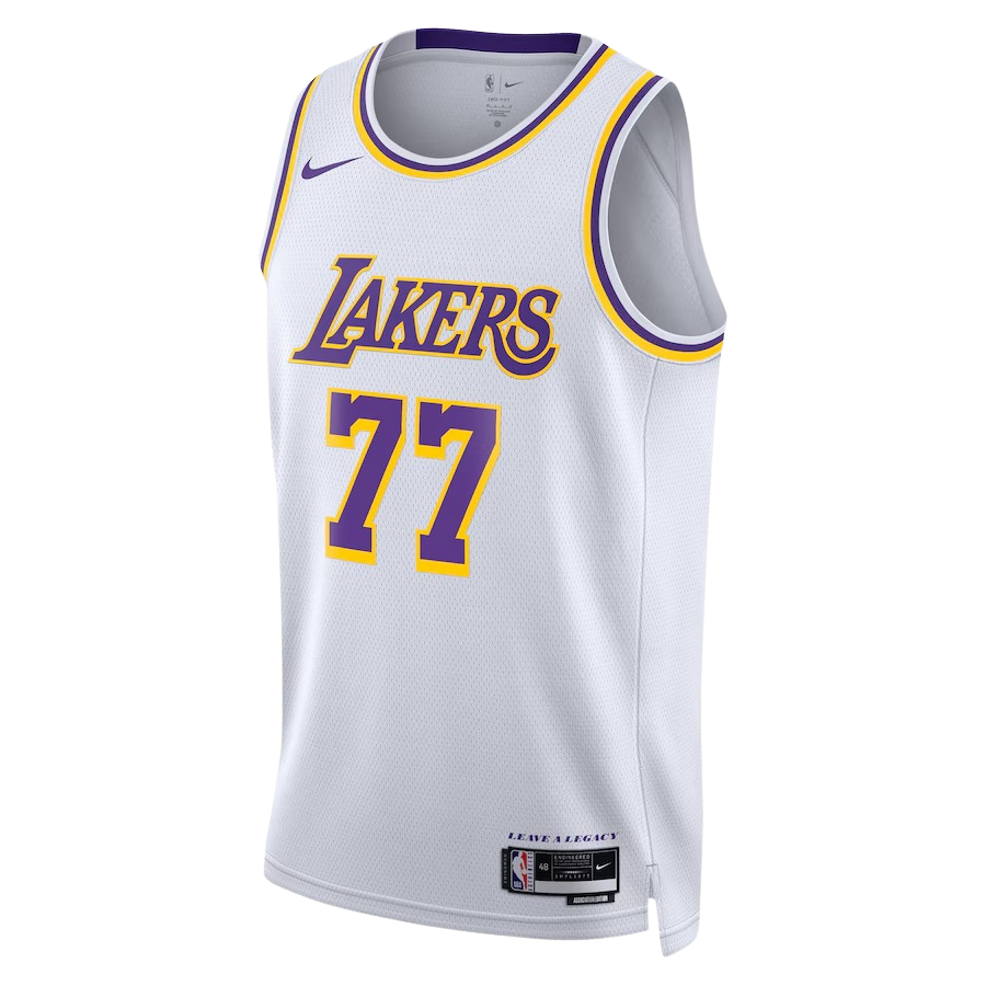 Los Angeles Lakers White Association Jersey Luka Dončić #77
