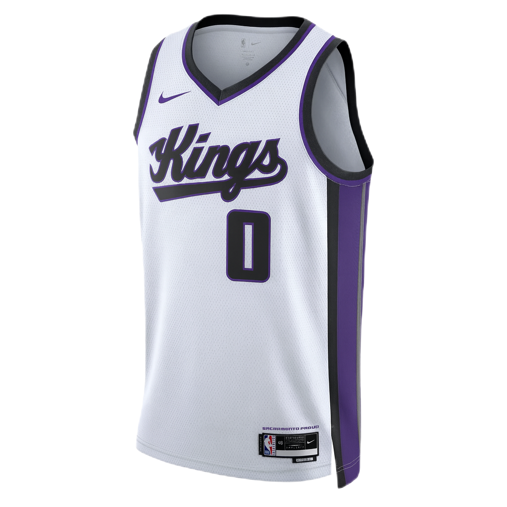 Sacramento Kings White Association Jersey Malik Monk #0