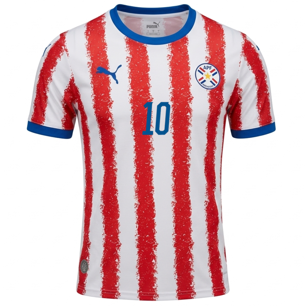 Paraguay 2026 Home Jersey Miguel Almirón #10