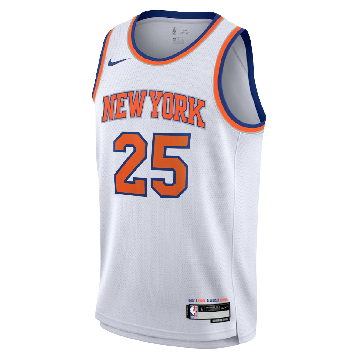 New York Knicks White Association Jersey Mikal Bridges #25