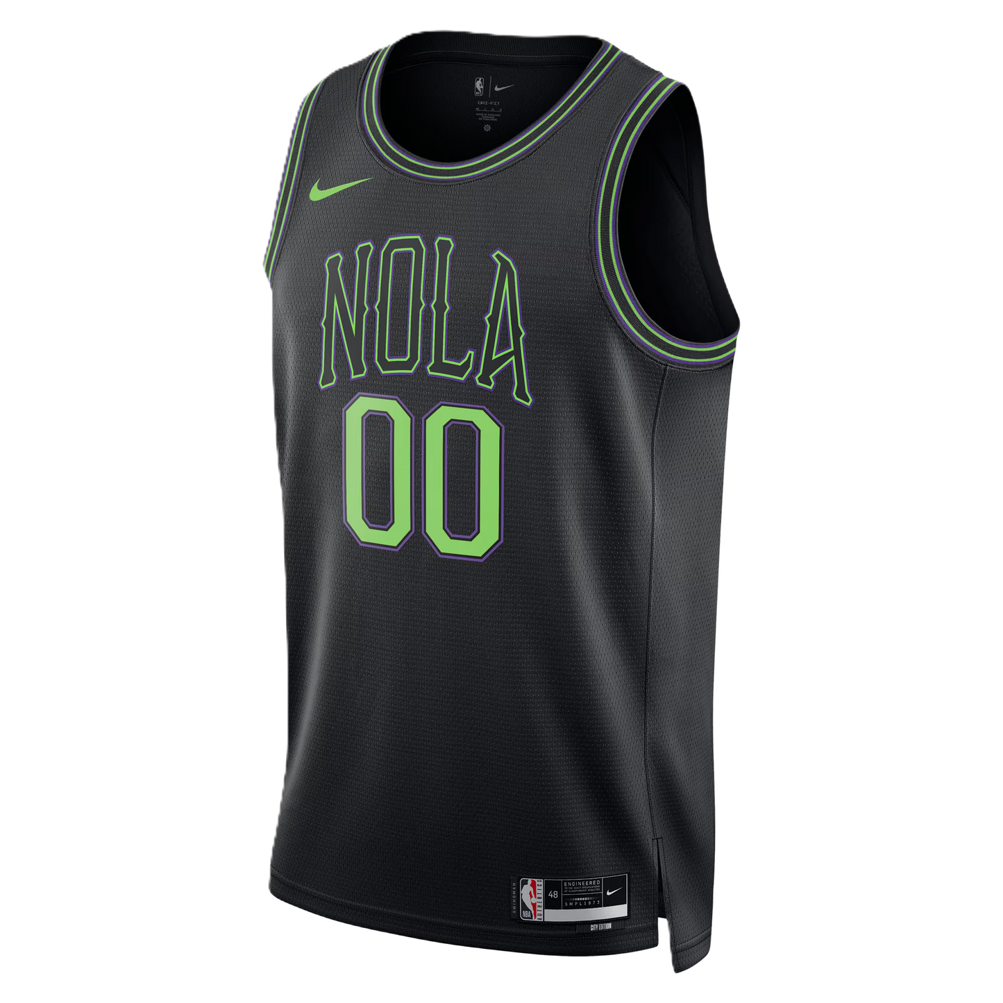 New Orleans Pelicans Black 2025-2026 City Edition Jersey Custom