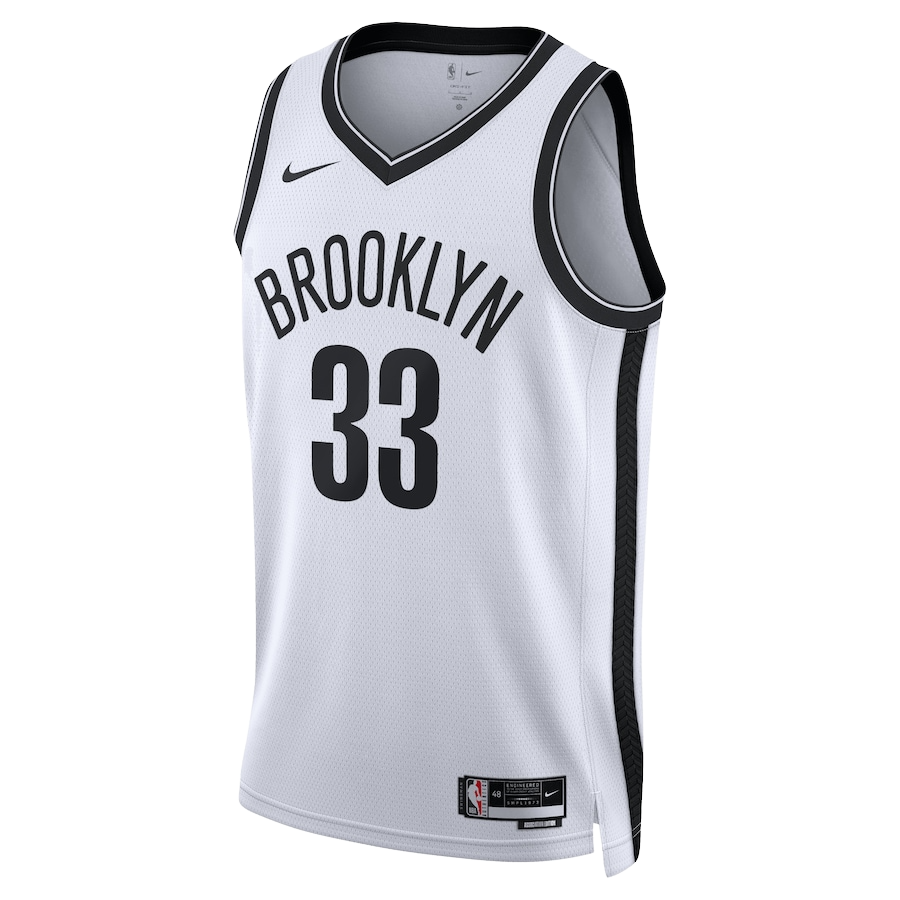 Brooklyn Nets White Association Jersey Nicolas Claxton #33