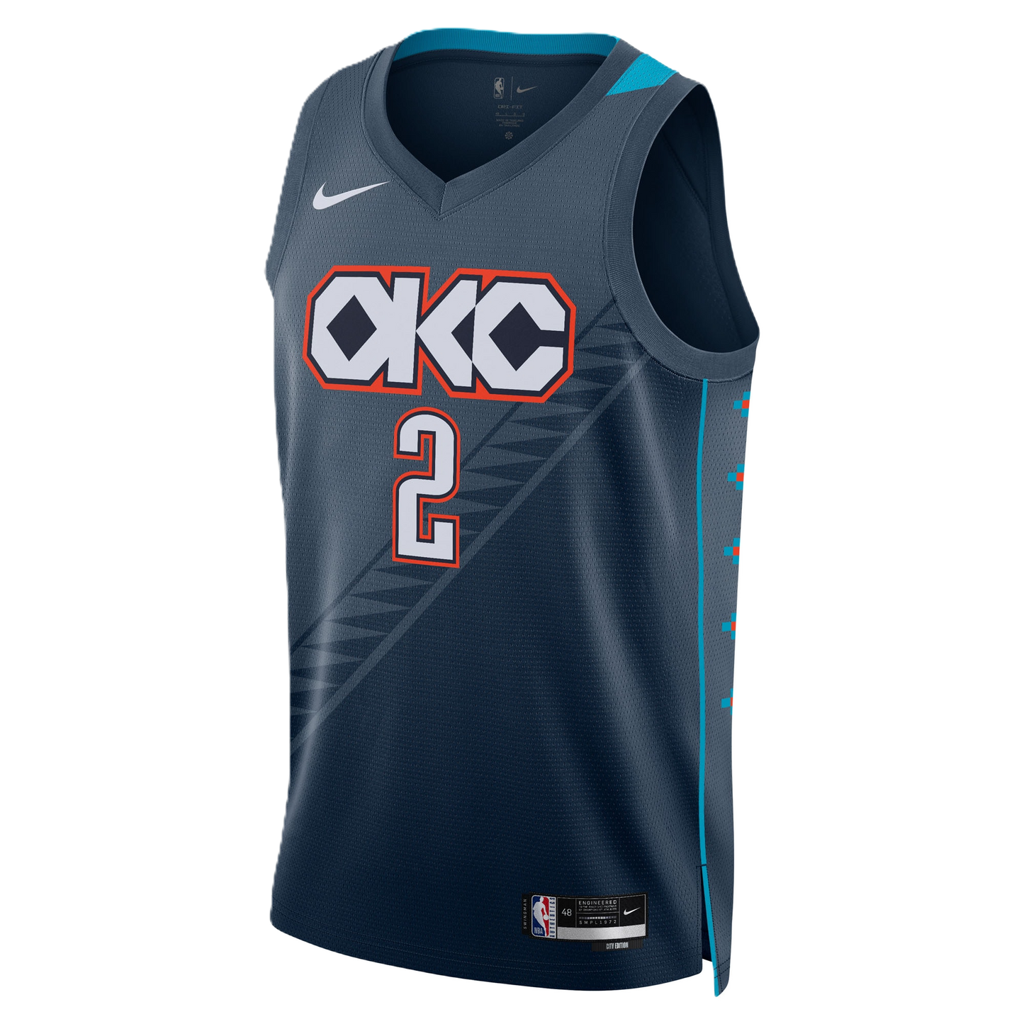 Oklahoma City Thunder Navy 2025-2026 City Edition Shai Gilgeous-Alexander #2
