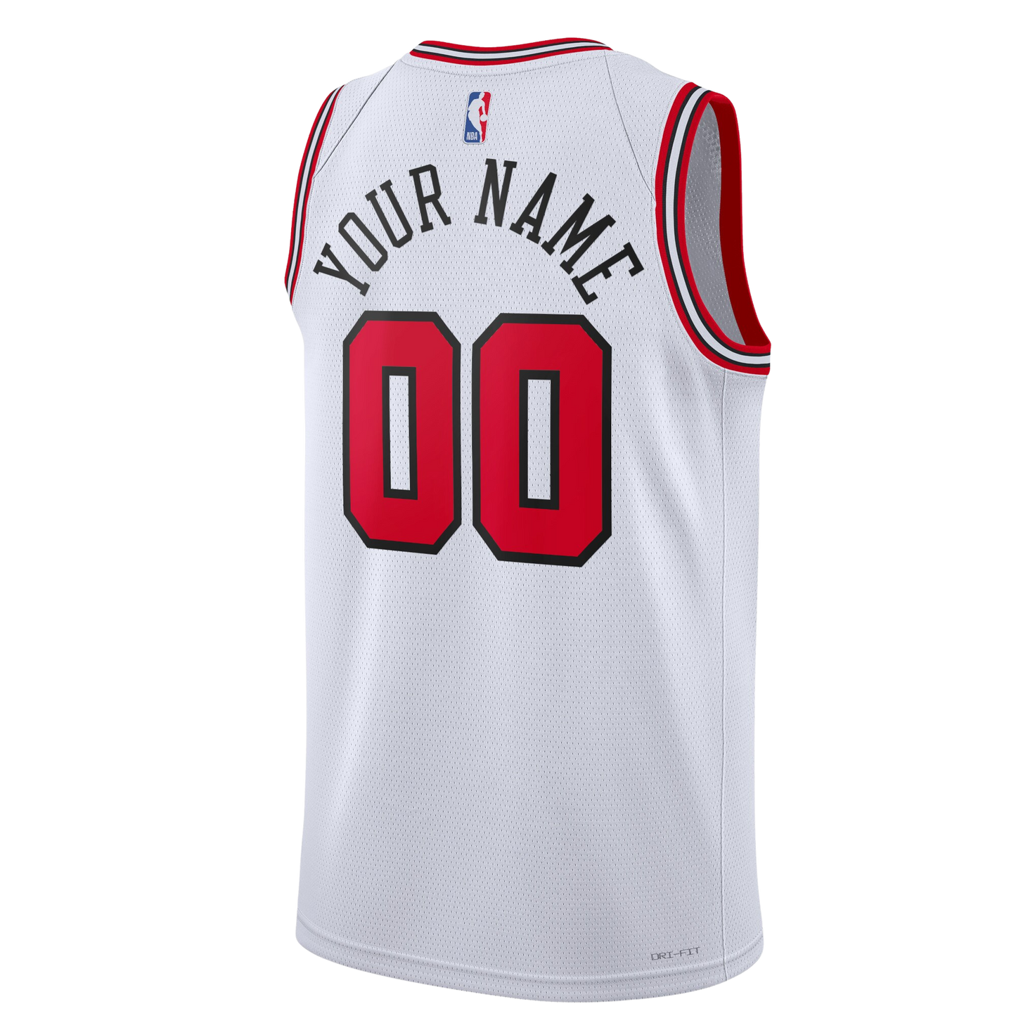 Chicago Bulls White Association Jersey Custom