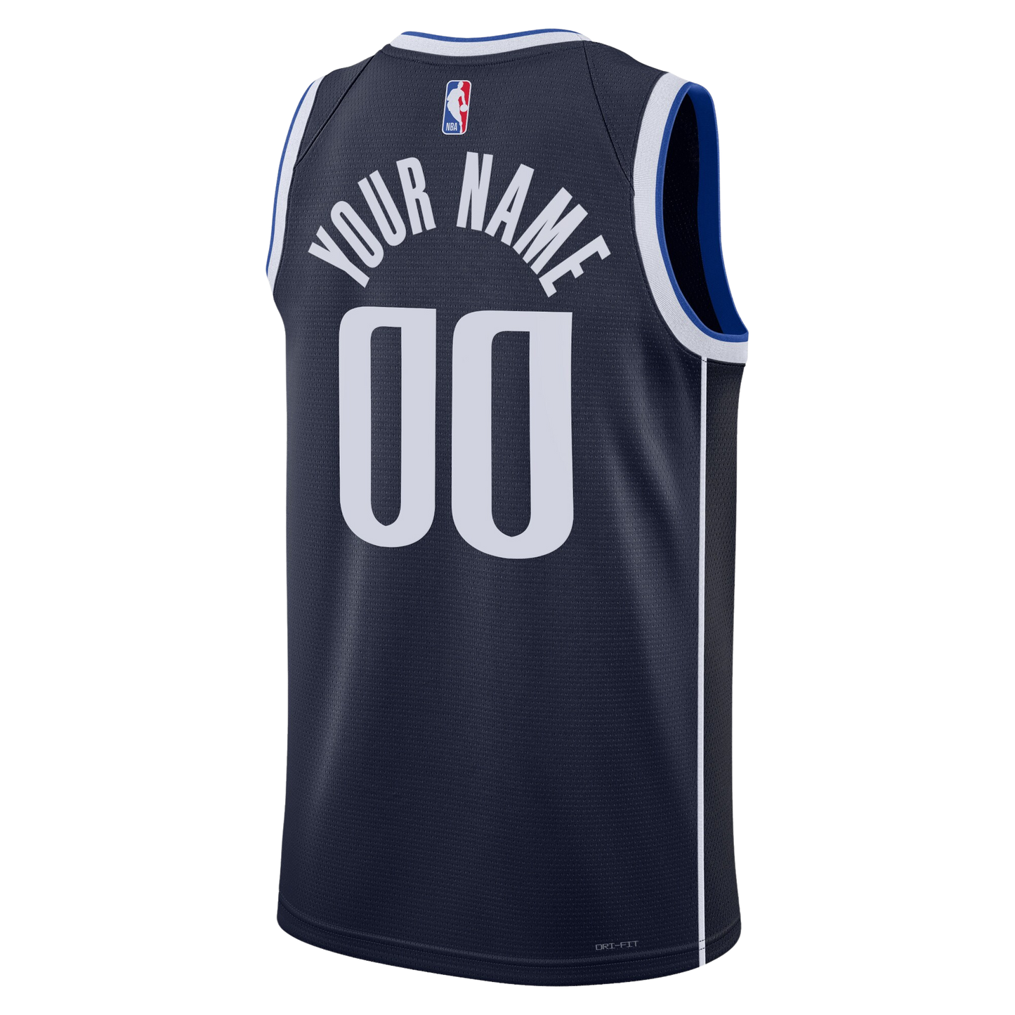 Dallas Mavericks Navy Statement Jersey Custom