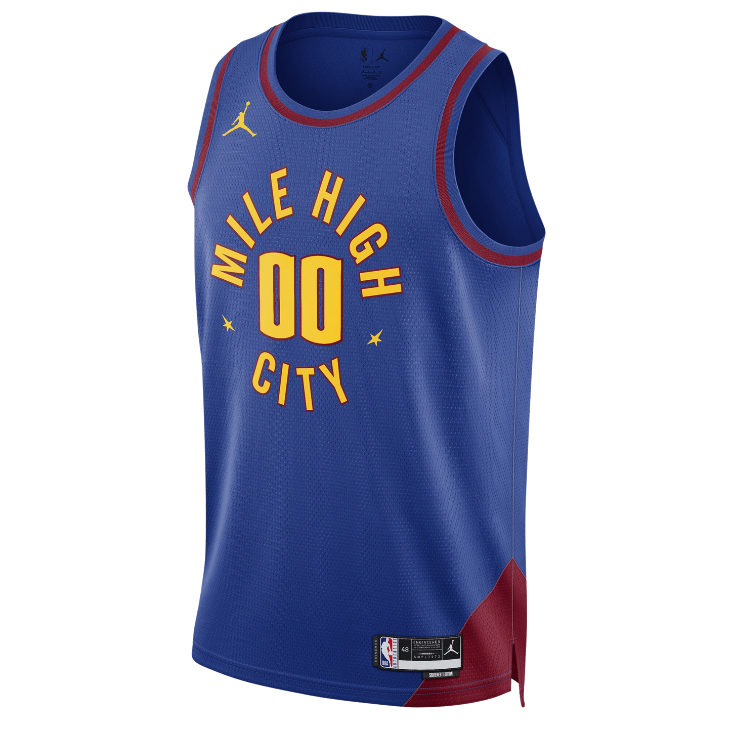 Denver Nuggets Blue Statement Edition Swingman Jersey Custom