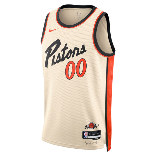 Detroit Pistons White City Edition Jersey Custom