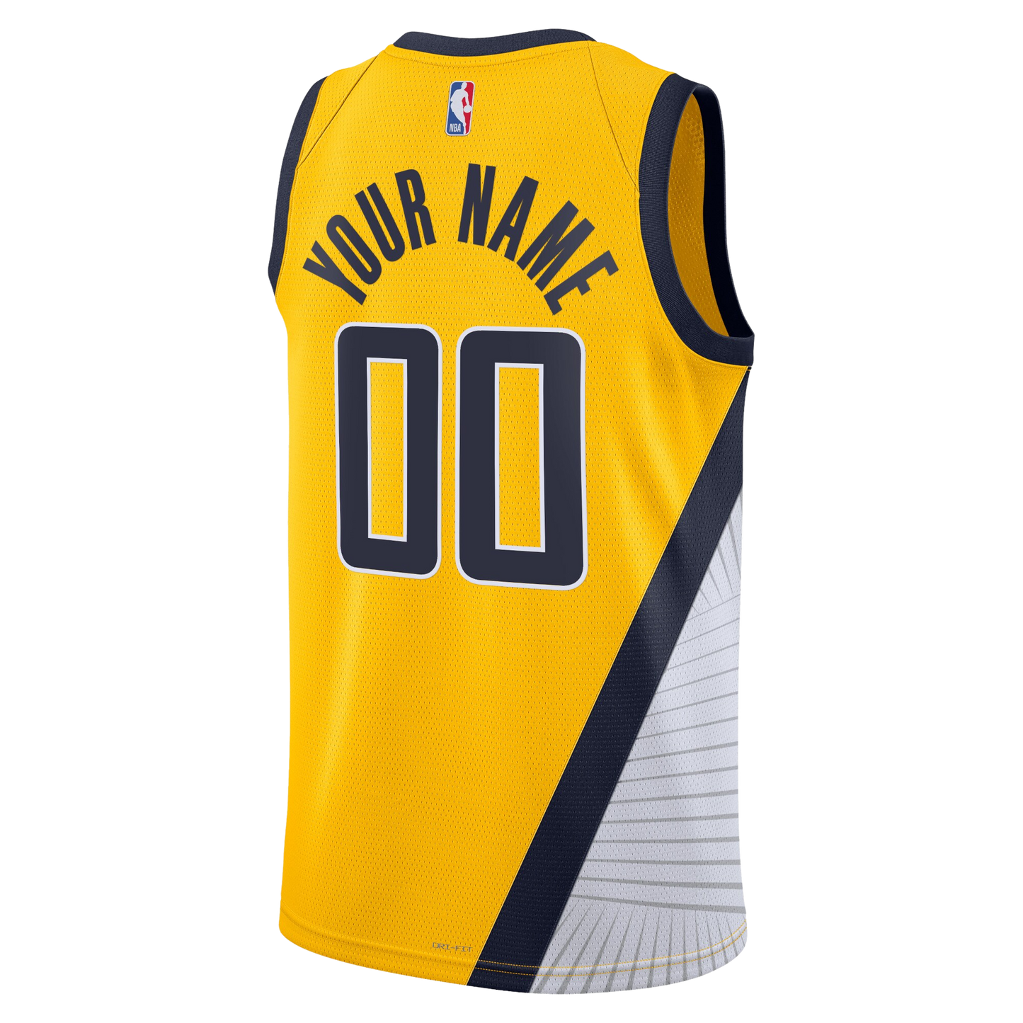 Indiana Pacers Gold Statement Jersey Custom