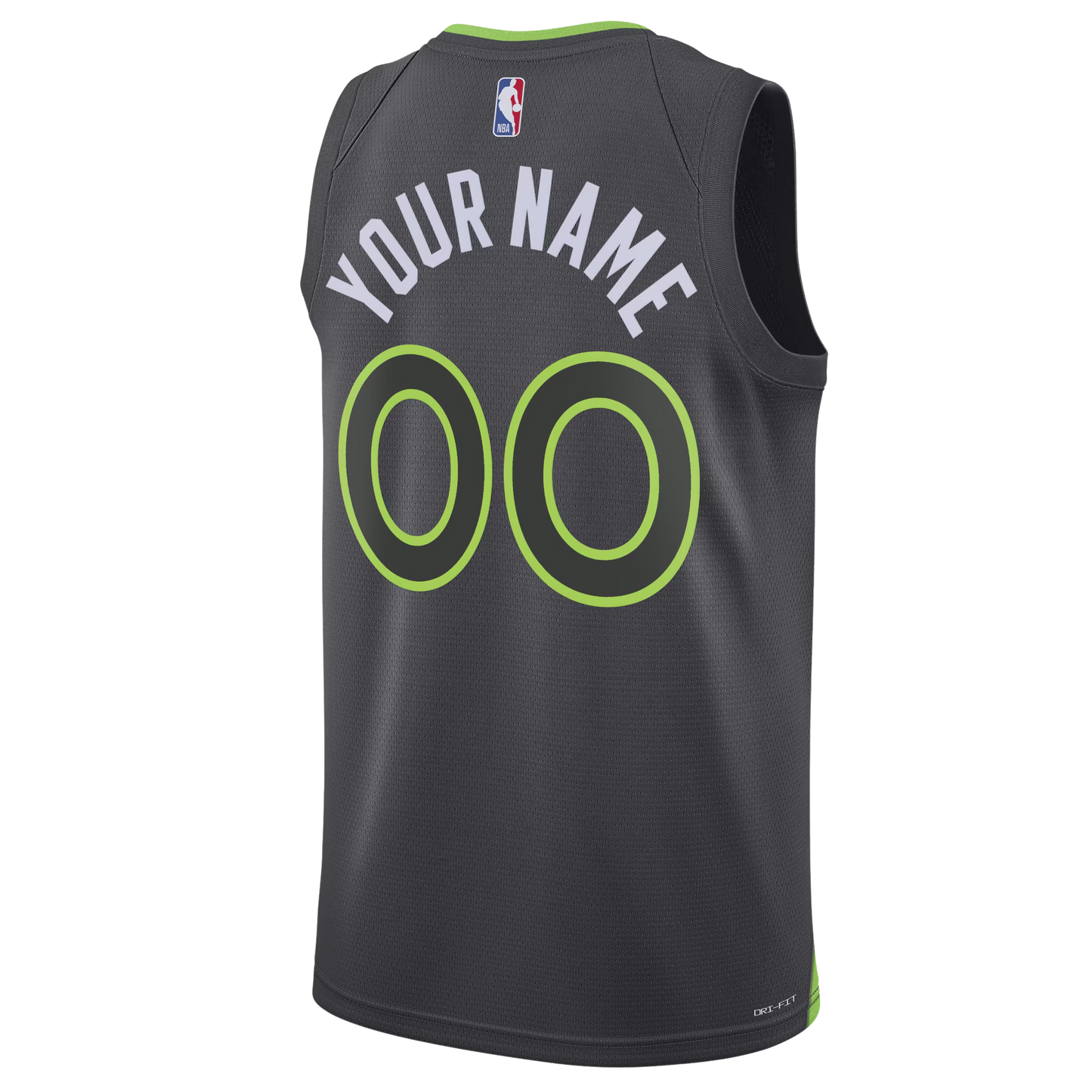 Minnesota Timberwolves Charcoal Statement Jersey Custom