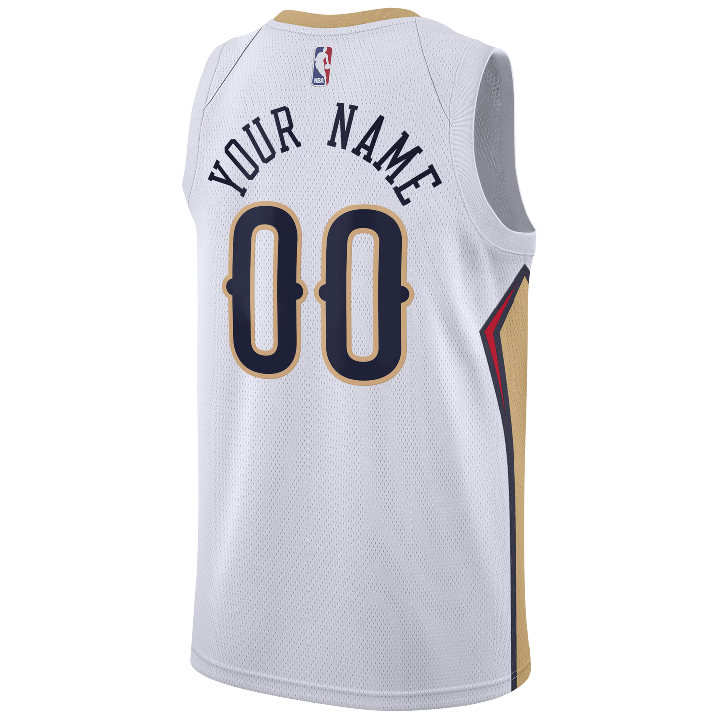 New Orleans Pelicans White Association Jersey Custom