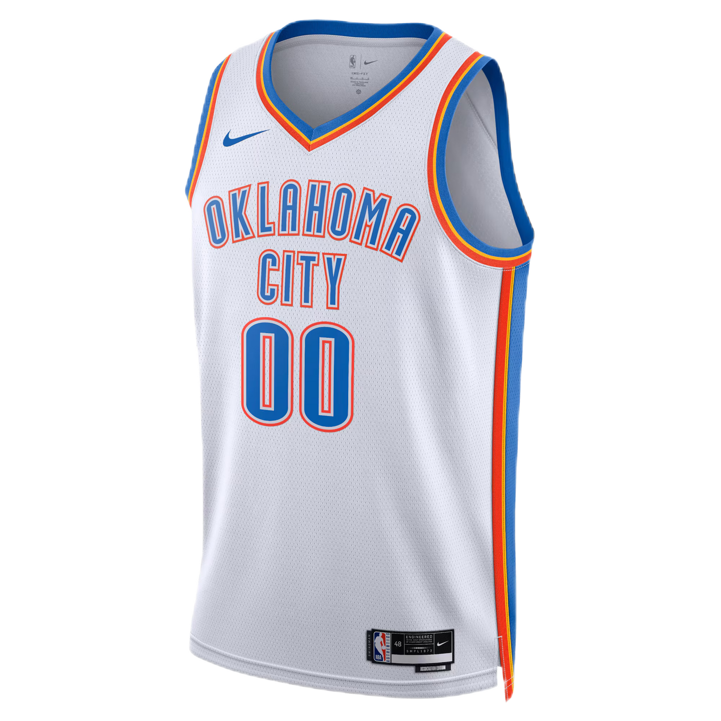 Oklahoma City Thunder Personalized White Association Jersey Custom