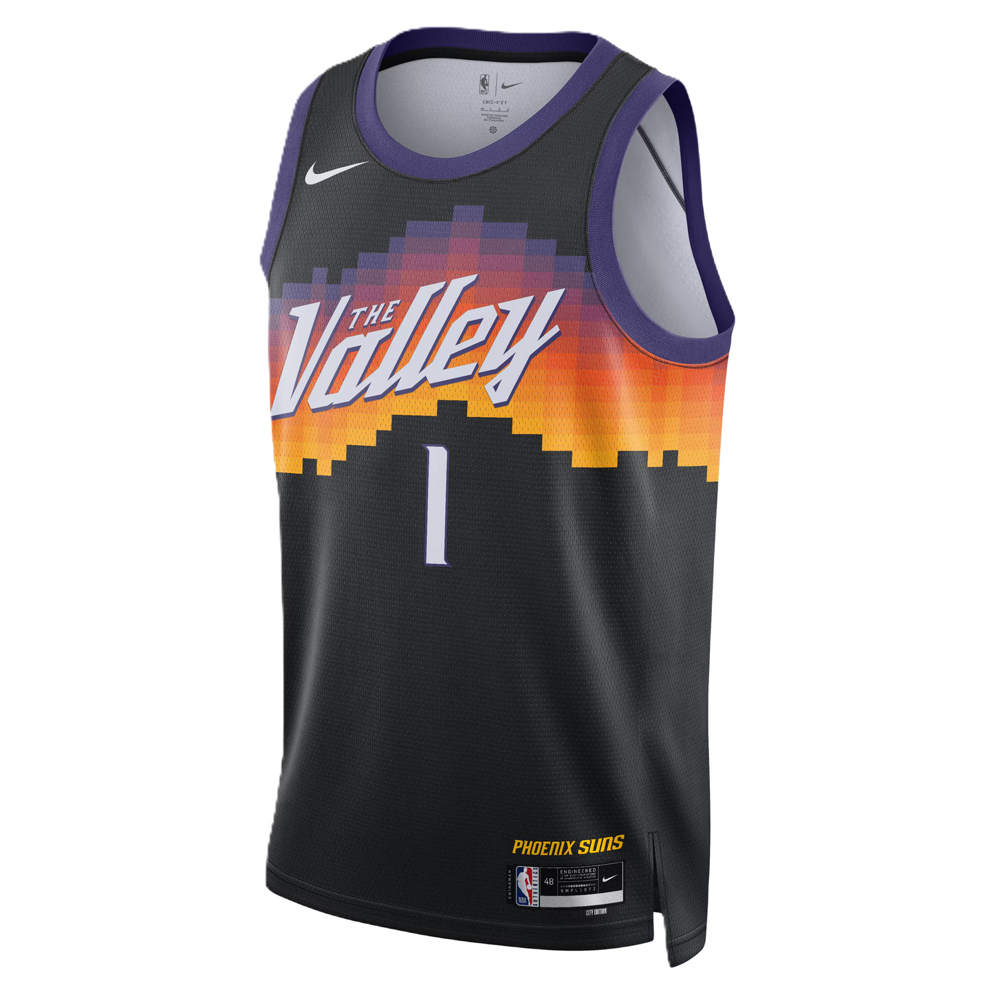 Phoenix Suns Black 2025-2026 City Edition Jersey Devin Booker #1