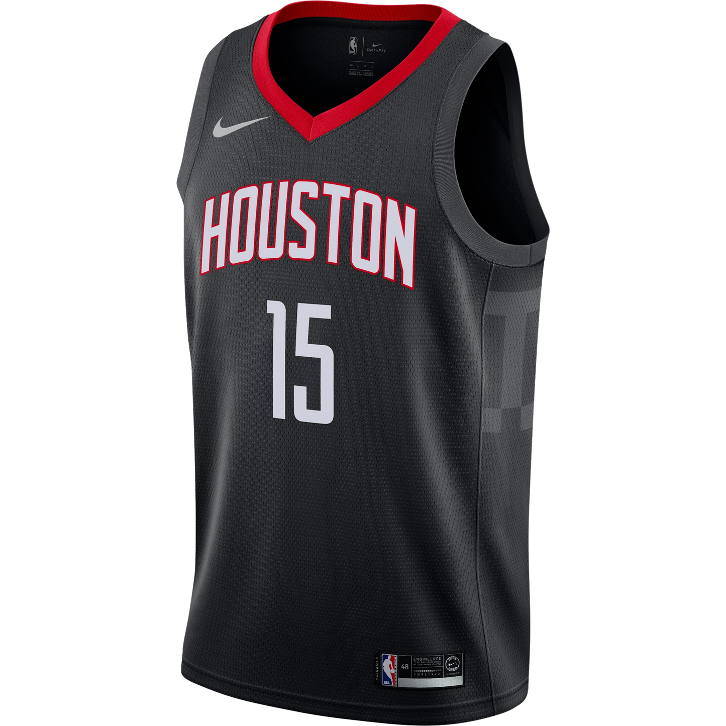 Houston Rockets Black Statement Jersey Reed Sheppard #15