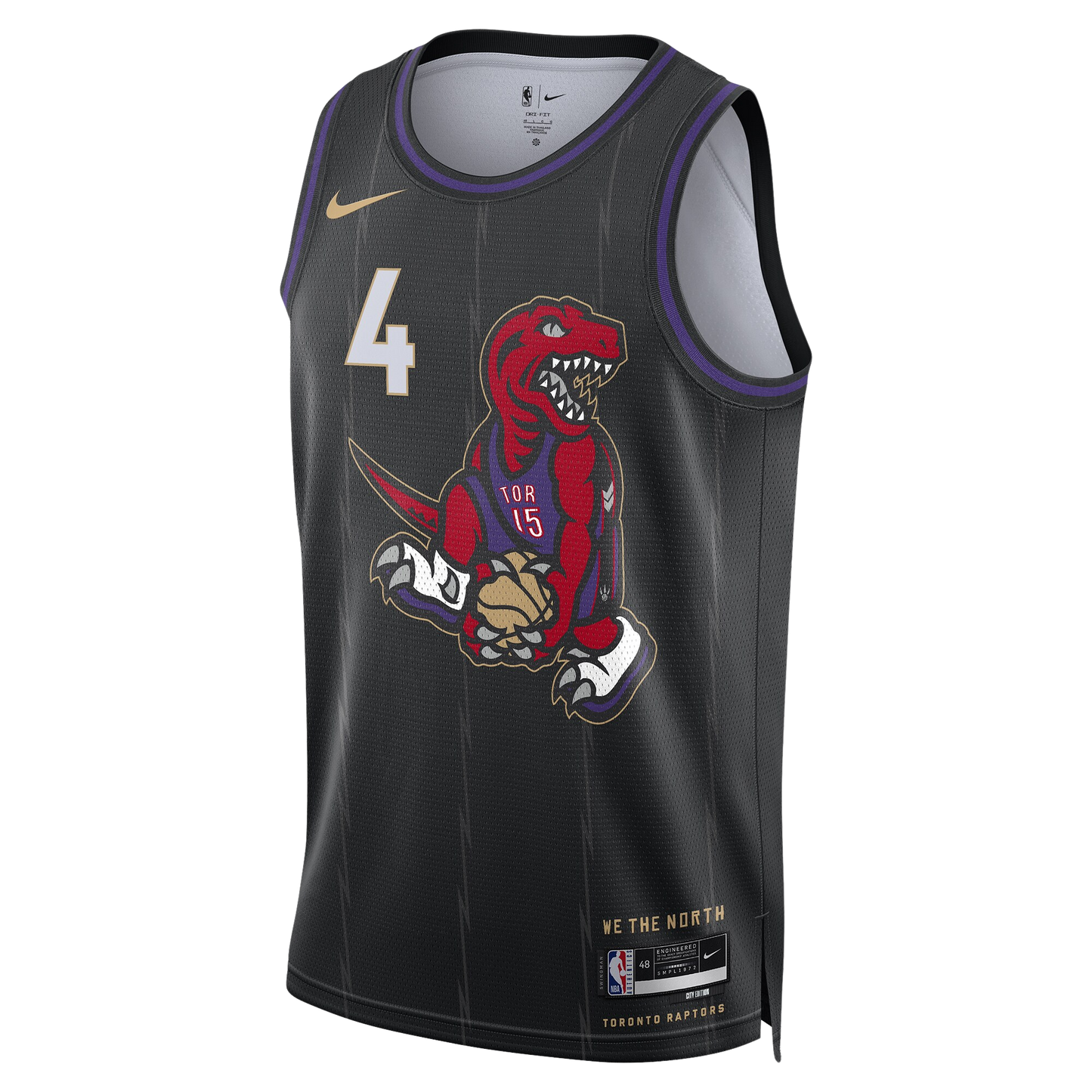 Toronto Raptors Black City Edition Jersey Scottie Barnes #4