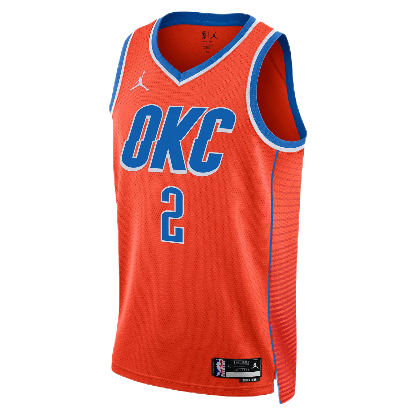 Shai Gilgeous-Alexander #2 Oklahoma City Thunder Orange Statement Jersey