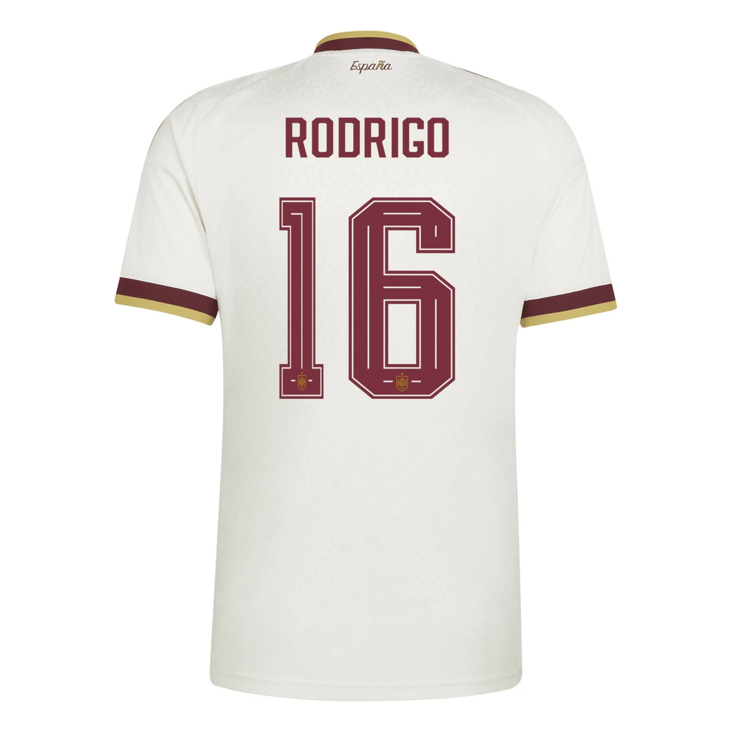 Spain 2026 Away Jersey Rodri #16 - 2 Stars