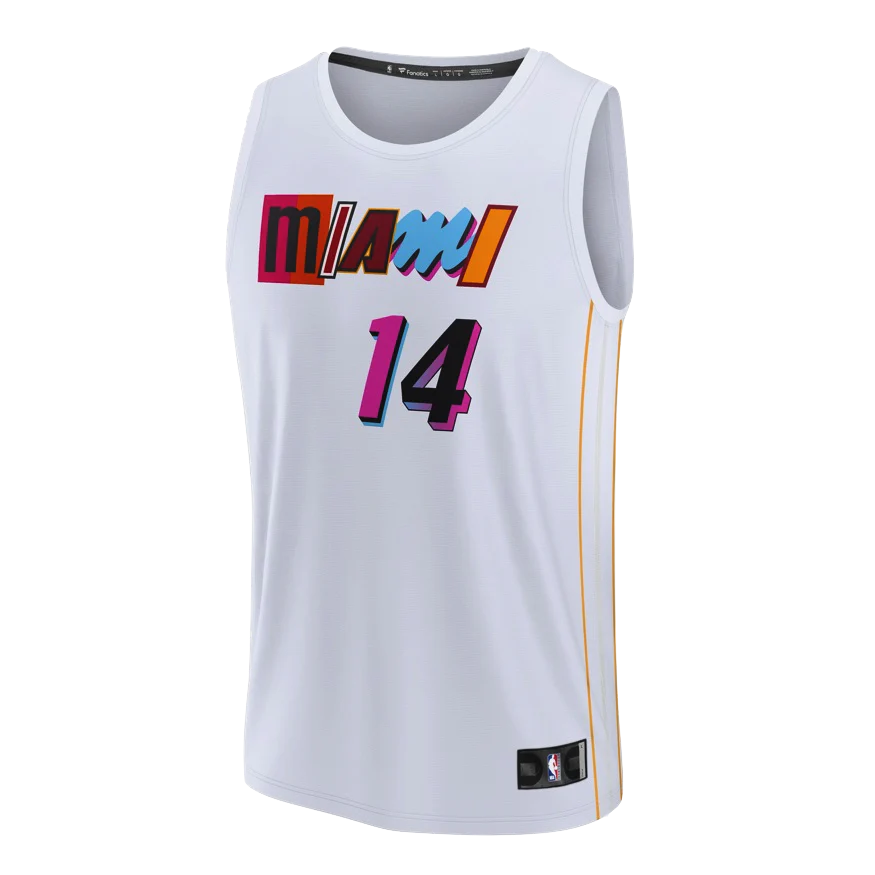 Miami Heat White Mashup Vol. 2 Jersey Tyler Herro #14