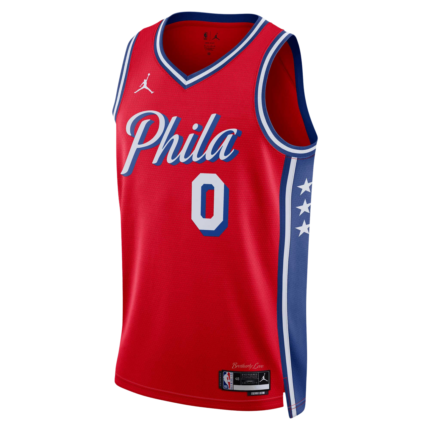 Philadelphia 76ers Red Statement Jersey Tyrese Maxey #0