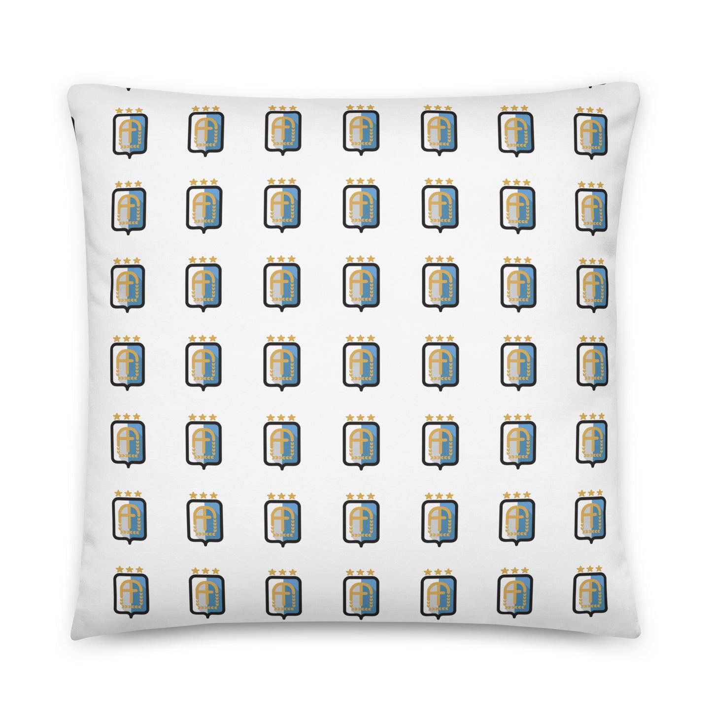 Argentina Vintage 3 Stars Decorative Pillow