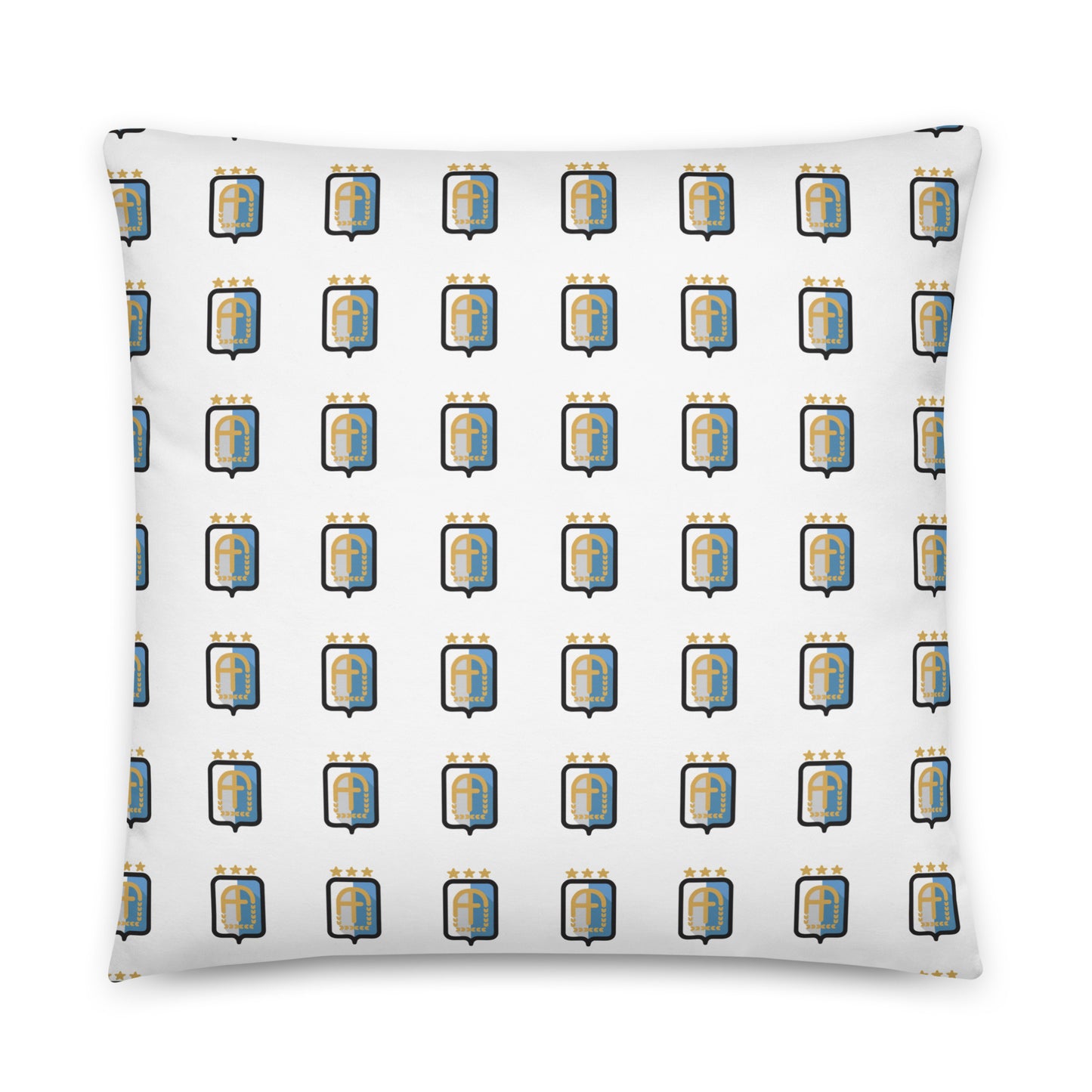 Argentina Vintage 3 Stars Decorative Pillow
