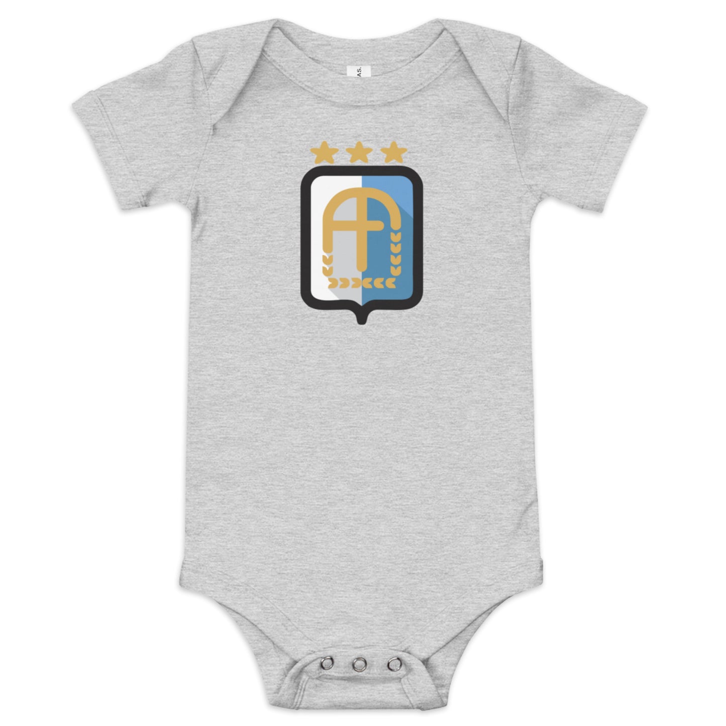 Argentina Vintage Logo 3 Stars Baby Onesie
