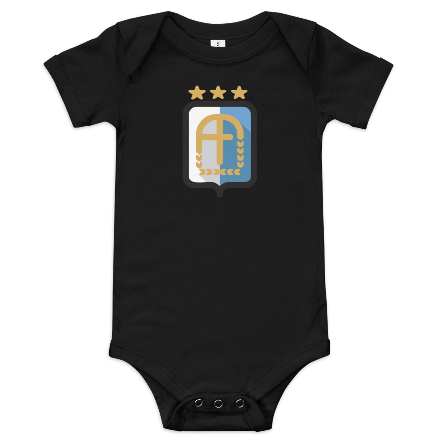 Argentina Vintage Logo 3 Stars Baby Onesie