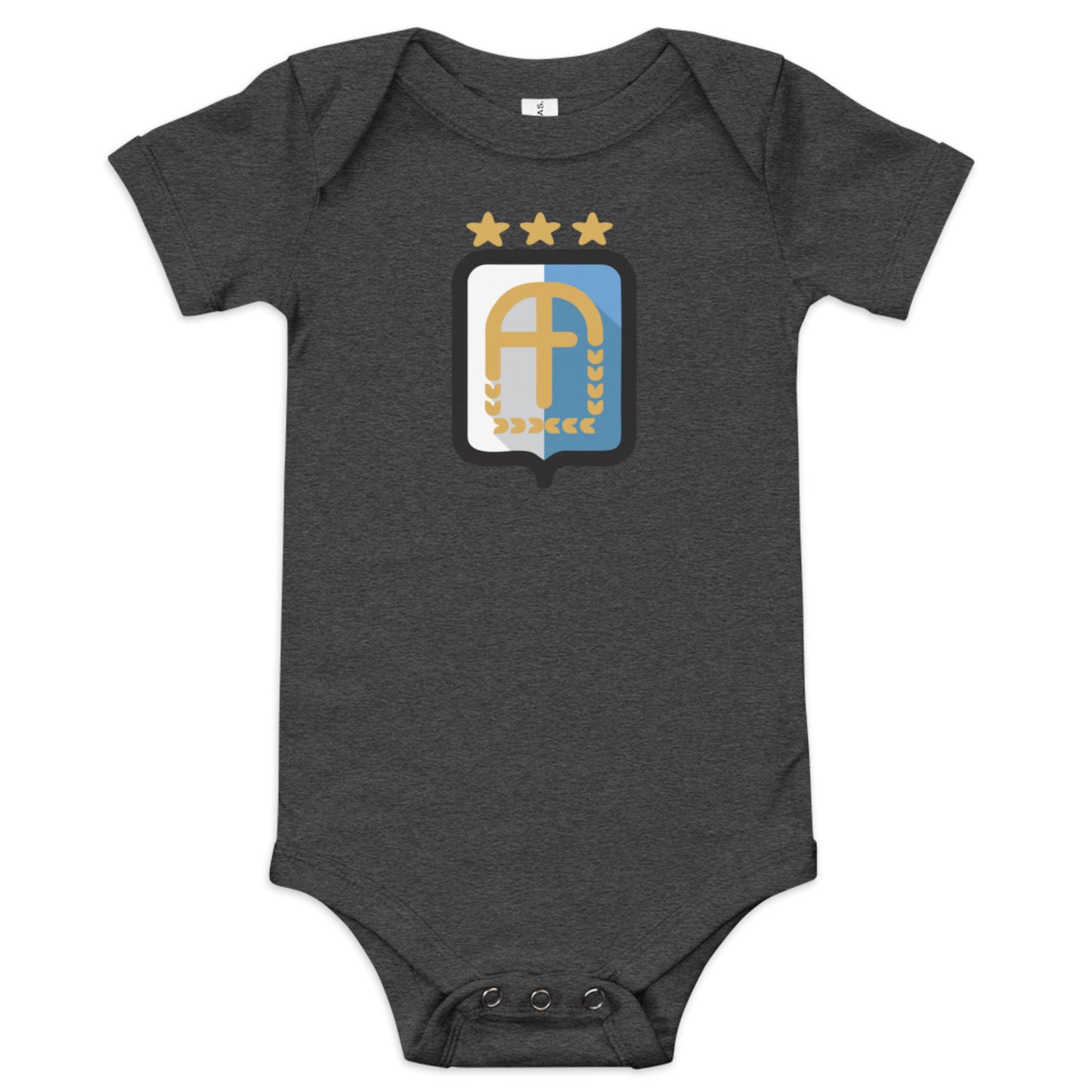 Argentina Vintage Logo 3 Stars Baby Onesie