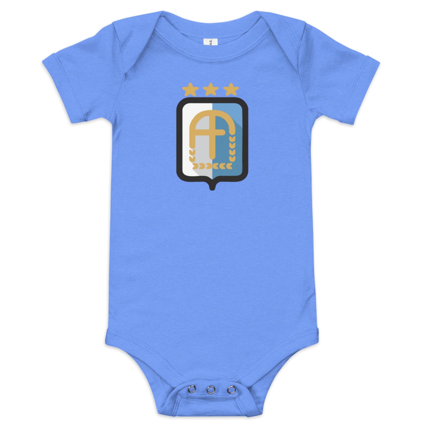 Argentina Vintage Logo 3 Stars Baby Onesie
