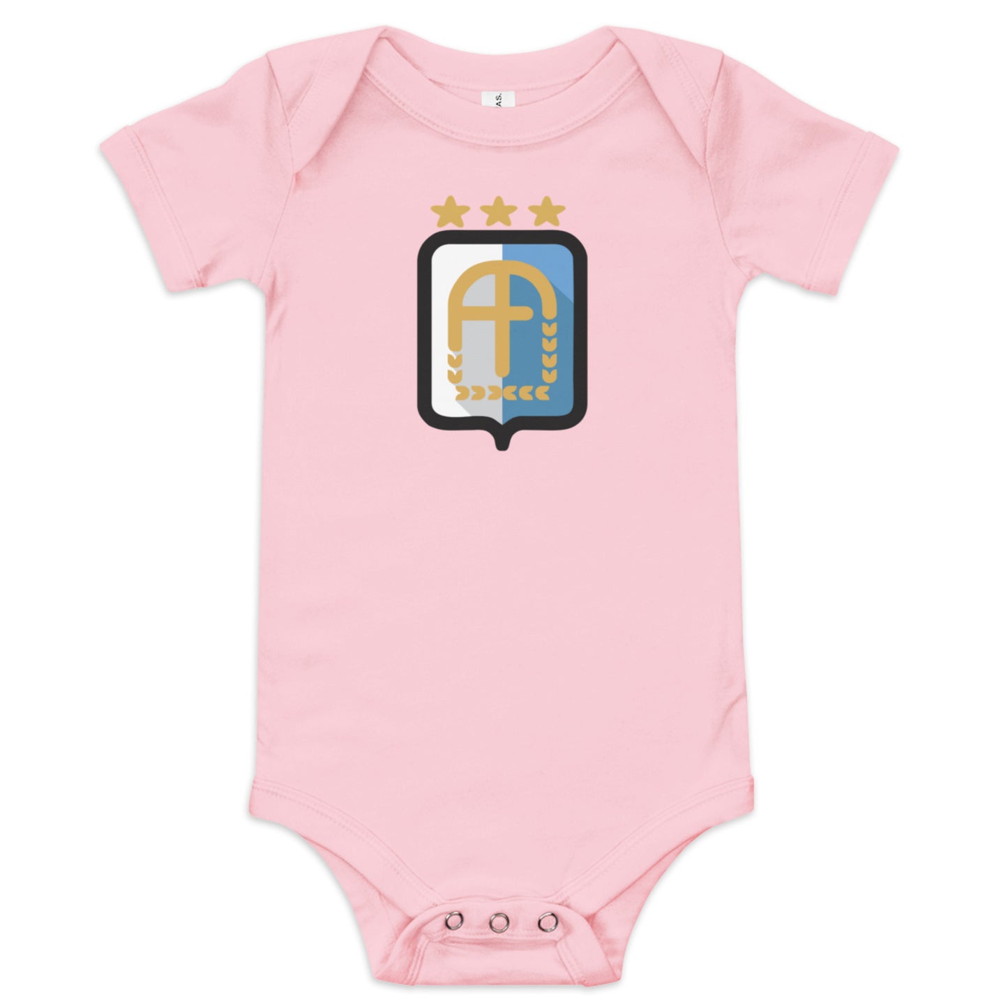 Argentina Vintage Logo 3 Stars Baby Onesie