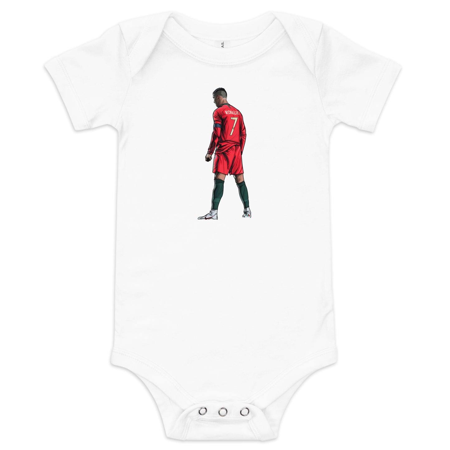 CR7 Free Kick Pose Portugal Baby Onesie