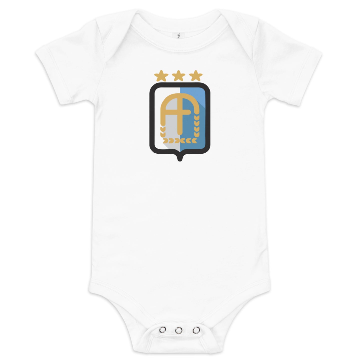 Argentina Vintage Logo 3 Stars Baby Onesie
