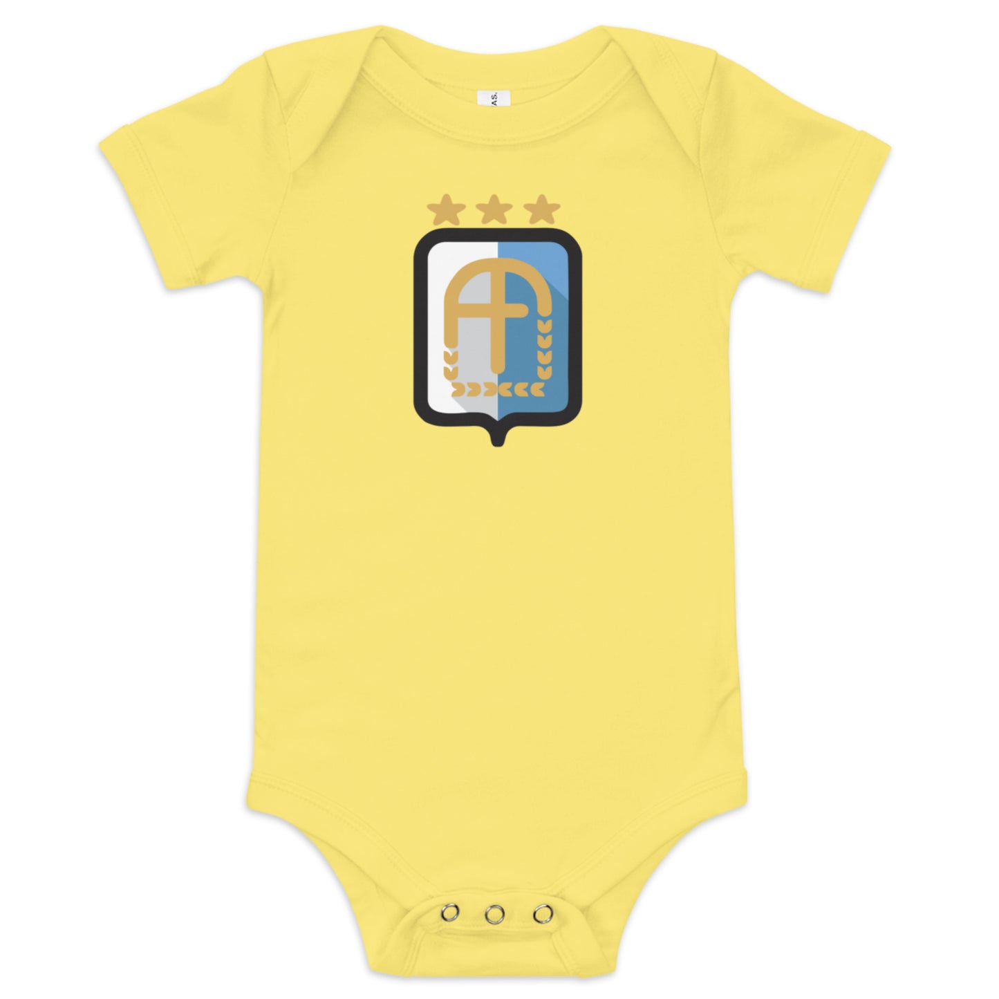 Argentina Vintage Logo 3 Stars Baby Onesie