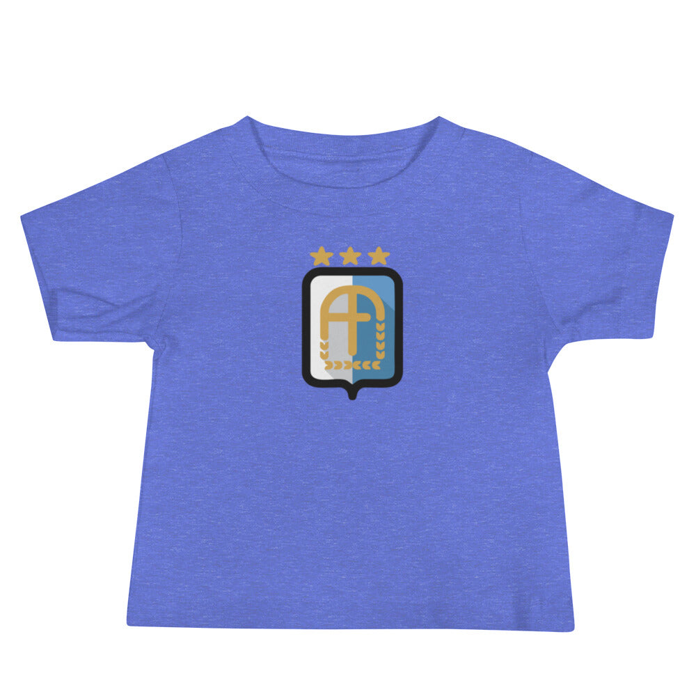 Argentina Vintage Logo 3 Stars Baby Jersey Short Sleeve Tee