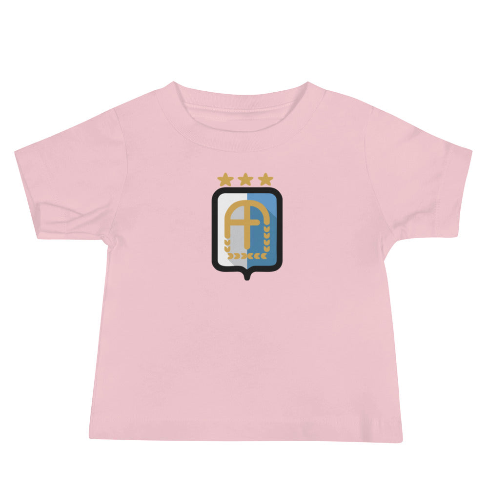 Argentina Vintage Logo 3 Stars Baby Jersey Short Sleeve Tee