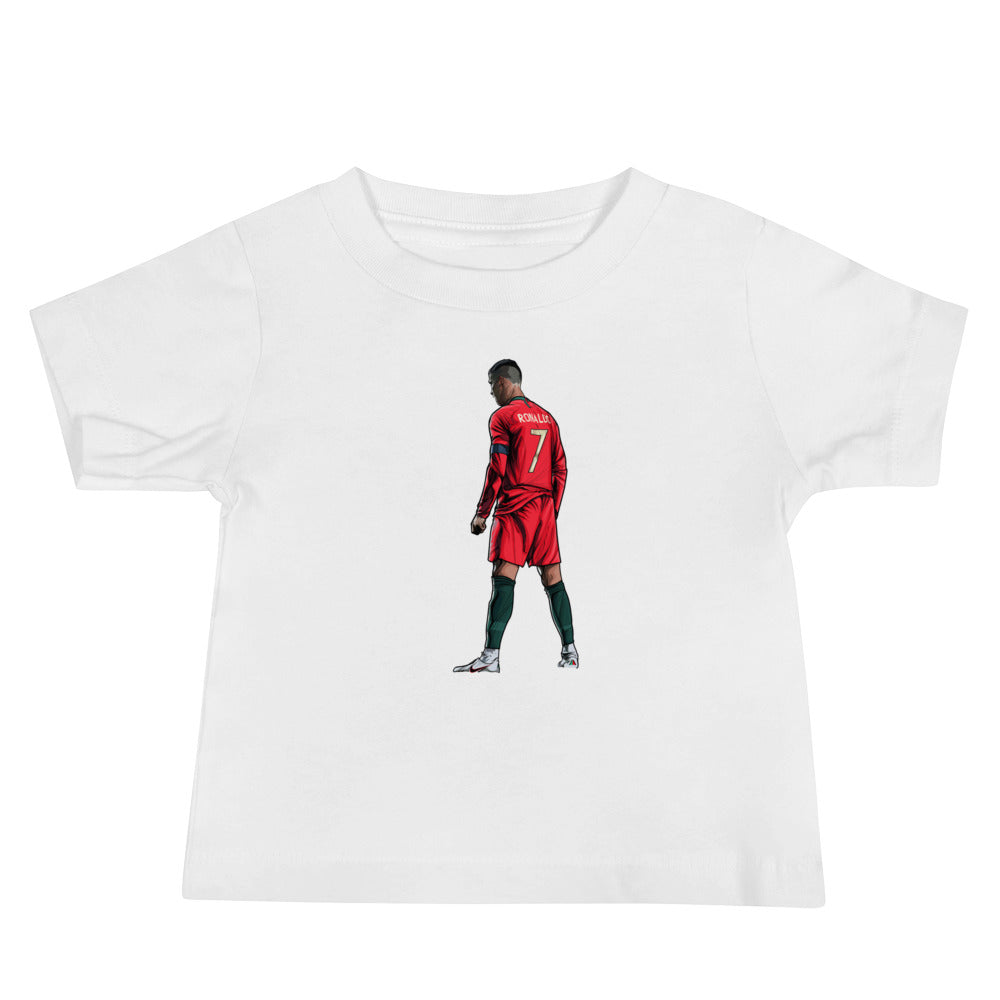 CR7 Free Kick Pose Portugal Baby Jersey Short Sleeve Tee