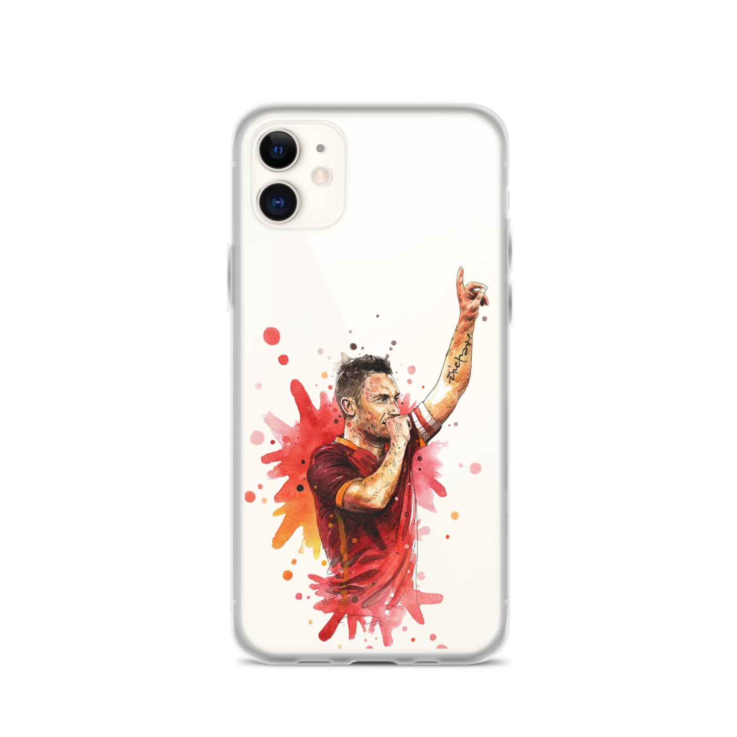 AS Roma Totti Eterno Vintage Clear Case for iPhone®